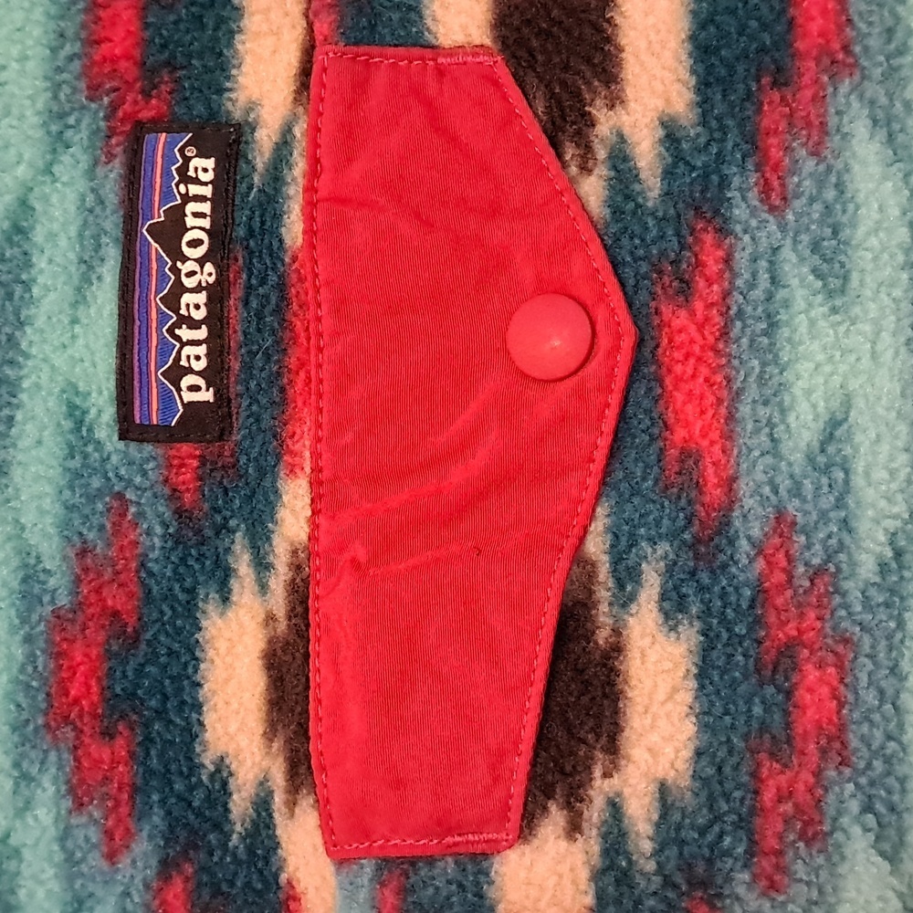 Patagonia Synchilla Snap-T Pullover Aztec Tribal Wild Desert Teal Print 2015 - Picture 5 of 9